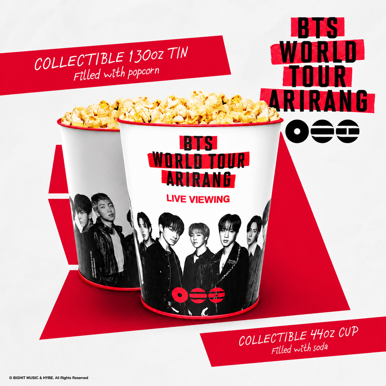 BTS Popcorn Bucket