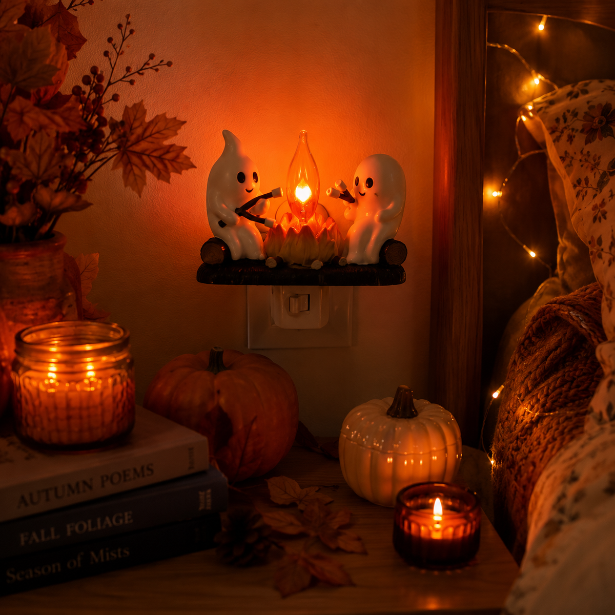 Ghost Campfire Nightlight