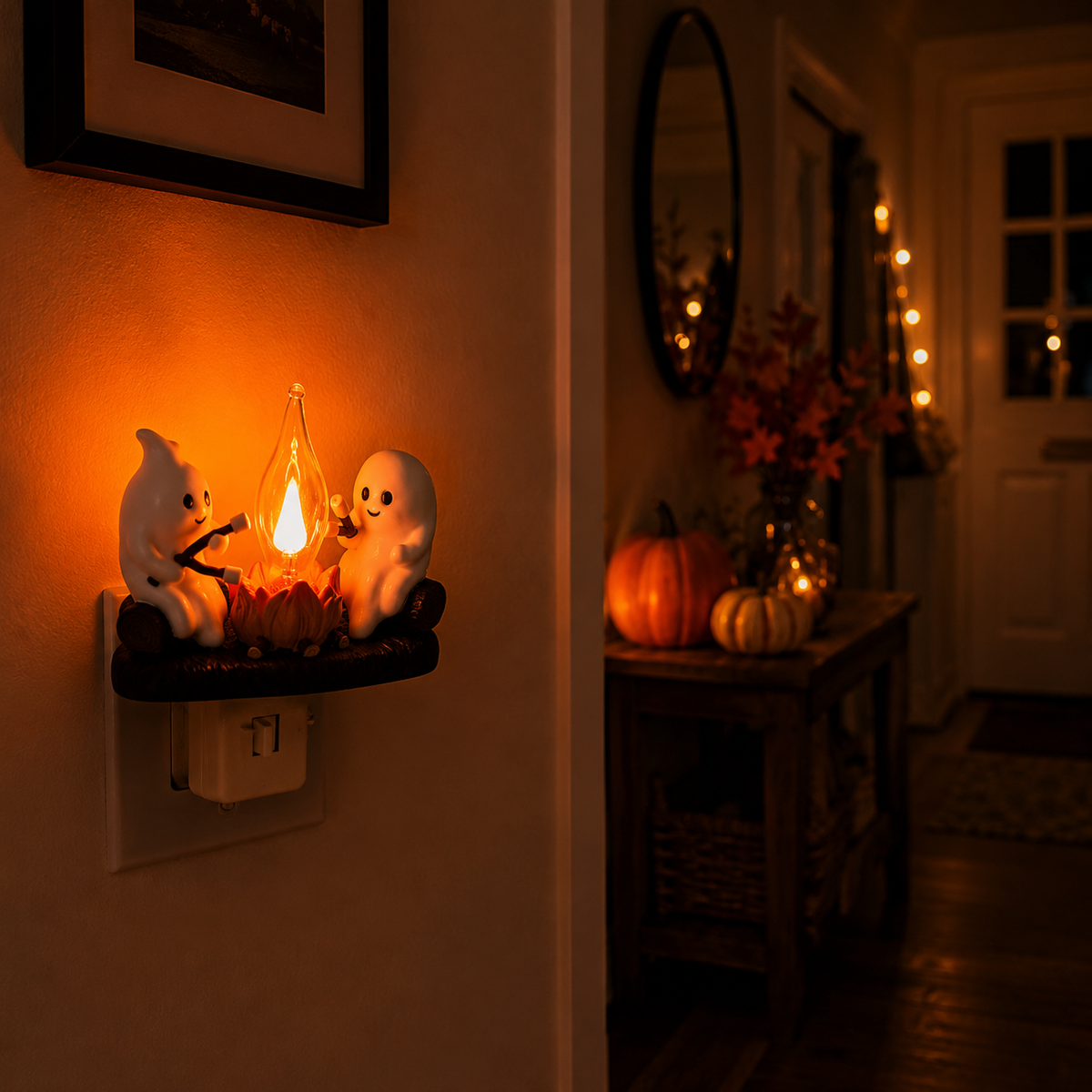 Ghost Campfire Nightlight