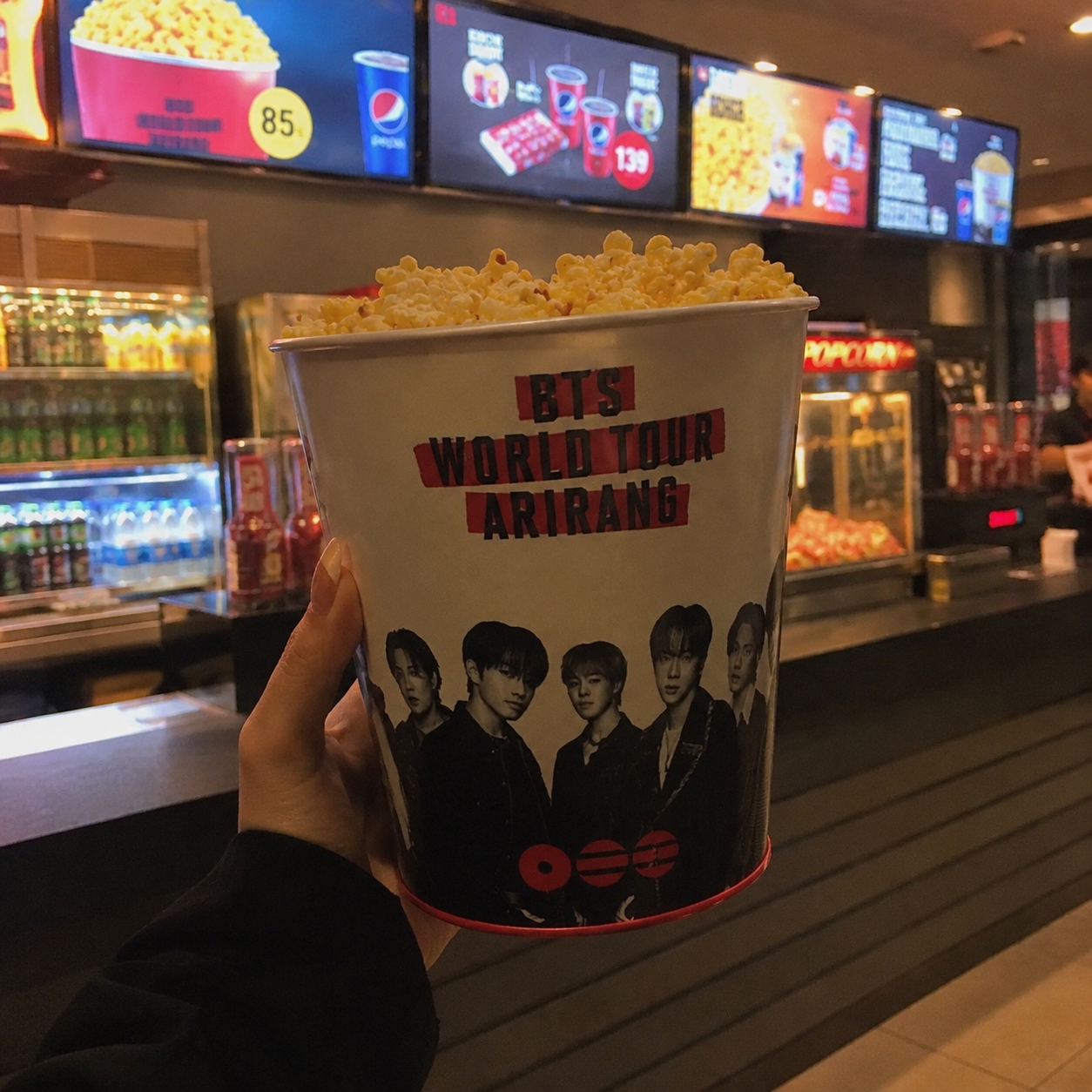 BTS Popcorn Bucket